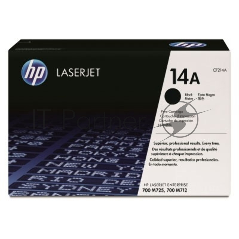Картридж лазерный HP CF214A черный LaserJet 700 MFP M712 (10 000 стр.)