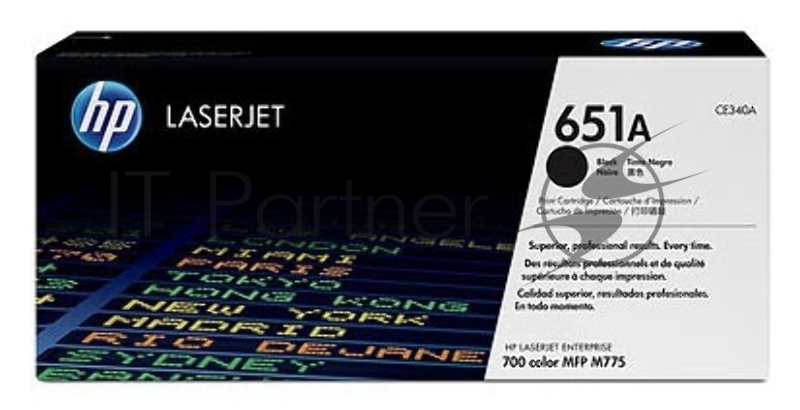 Картридж лазерный HP CE340A 651A черный для LaserJet 700 Color MFP 775 13500 стр.