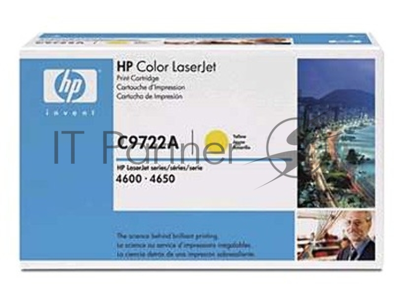 Картридж лазерный HP C9722A желтый для Color LJ 4600 Series 8000 стр.