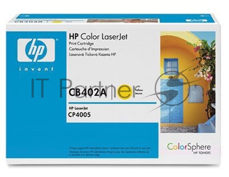 Картридж лазерный HP CB402A желтый CP4005