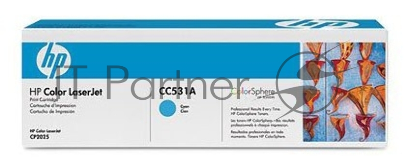 Картридж лазерный HP CC531A голубой для LJ CP2025/CM2320 2800 стр.