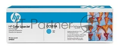 Картридж лазерный HP CC531A голубой для LJ CP2025/CM2320 2800 стр.