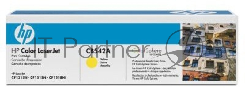 Картридж лазерный HP CB542A желтый LJ P1215/1515 (1400 стр.)