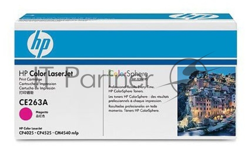 Картридж лазерный HP CE263A пурпурный CLJ CP4025/CP4525 (11000 стр.)