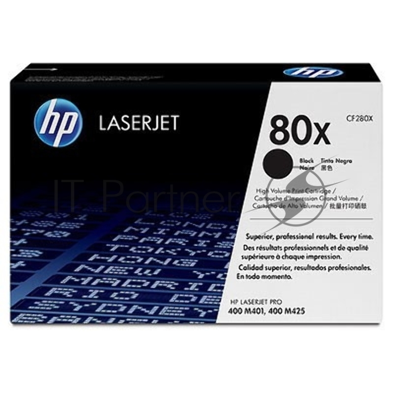 Картридж лазерный HP CF280X черный LaserJet Pro 400 M401/M425 (6900 стр.)