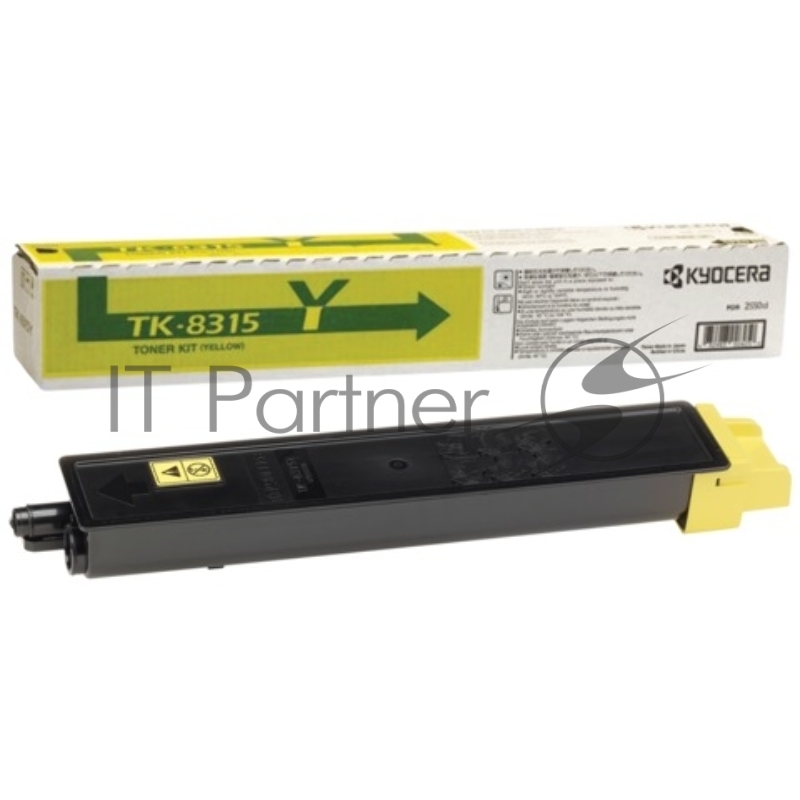 Картридж лазерный Kyocera TK-8315Y (1T02MVANL0) желтый для TASKalfa 2550ci 6000 стр.