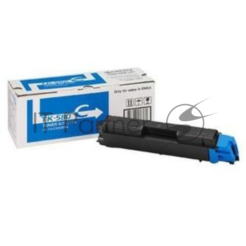 Картридж лазерный Kyocera TK-580C (1T02KTCNL0) голубой для FS-C5150DN 2800 стр.
