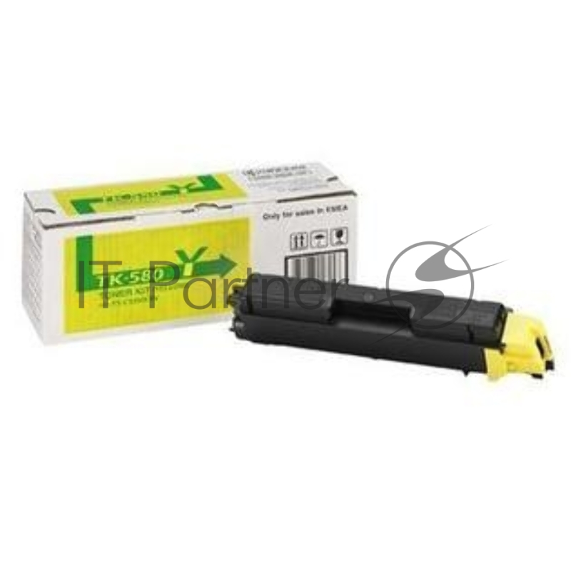 Картридж лазерный Kyocera TK-580Y (1T02KTANL0) желтый для FS-C5150DN 2800 стр.