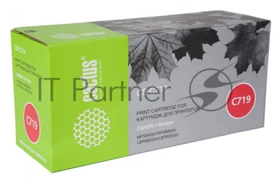 Картридж лазерный Cactus CS-C719 черный (2100 стр.) для Canon i-SENSYS MF5840/MF5880; LBP6300/6650