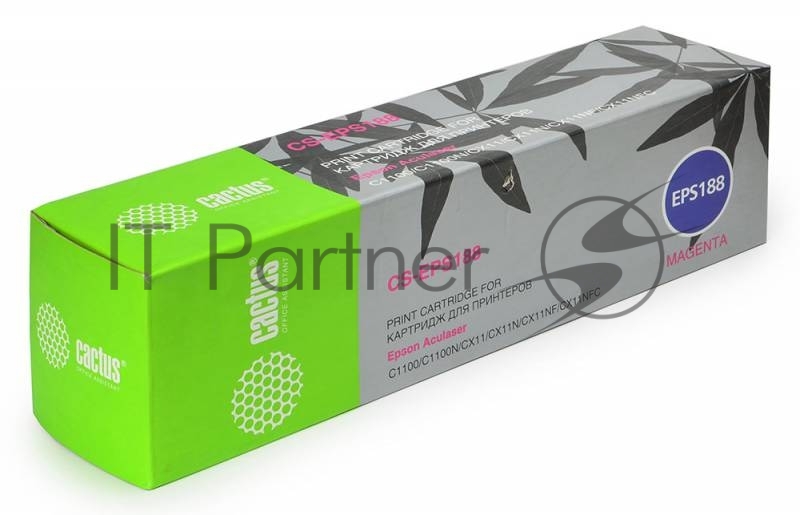 Картридж лазерный Cactus CS-EPS188 пурпурный (4000 стр.) для Epson AcuLaser C1100/C1100N/CX11/CX11N/CX11NF/CX11NFC