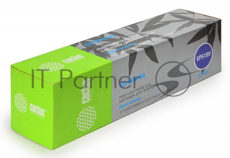 Картридж лазерный Cactus CS-EPS189 голубой (4000 стр) для Epson AcuLaser C1100/C1100N/CX11/CX11N/CX11NF/CX11NFC