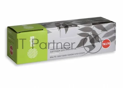 Картридж лазерный Cactus CS-TK170 черный (7200 стр.) для Kyocera Mita P2135 Ecosys, P2135d Ecosys, P2135dn Ecosys, Mita FS 1320, 1320d, 1320dn, 1370, 1370dn