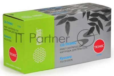 Картридж лазерный Cactus CS-TK540C голубой (4000 стр.) для Kyocera FS-C5100DN