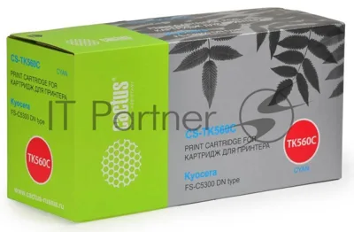 Картридж лазерный Cactus CS-TK560C голубой (10000 стр.) для Kyocera FS-C5300DN