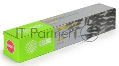 Картридж лазерный Cactus CS-O301Y желтый (1500 стр.) для OKI C301/321