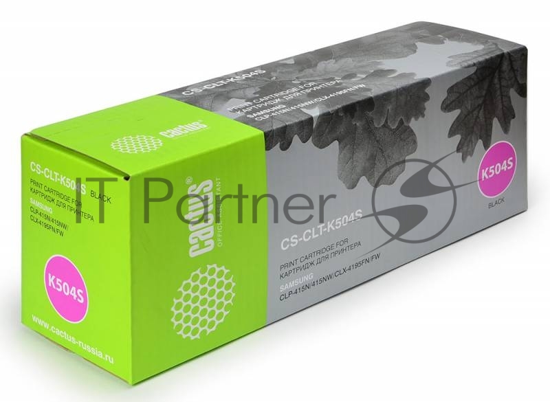 Картридж лазерный Cactus CS-CLT-K504S черный (2500 стр) для Samsung CLP 415N/CLX 4195FW/4195FN