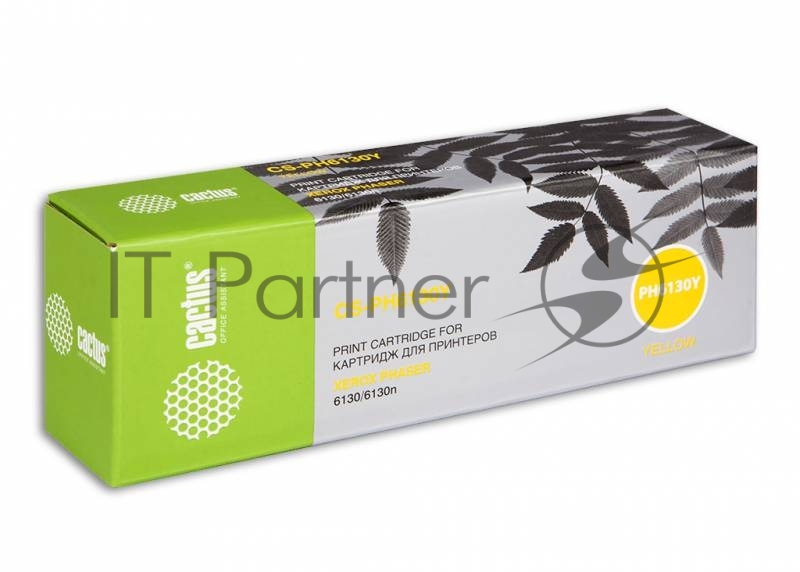 Картридж лазерный Cactus CS-PH6130Y (106R01284) желтый (1900 стр.) для Xerox 6130/6130n