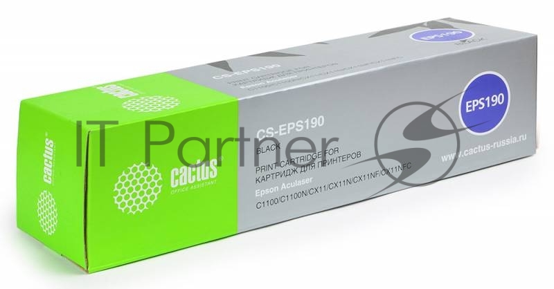 Картридж лазерный Cactus CS-EPS190 черный (4000 стр) для Epson AcuLaser C1100/C1100N/CX11/CX11N/CX11NF/CX11NFC