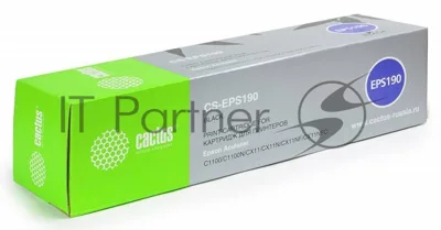 Картридж лазерный Cactus CS-EPS190 черный (4000 стр) для Epson AcuLaser C1100/C1100N/CX11/CX11N/CX11NF/CX11NFC