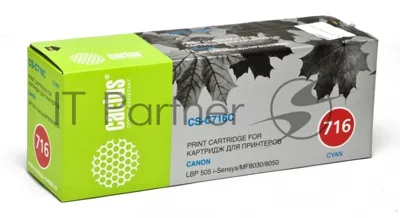 Картридж лазерный Cactus CS-C716C Cyan голубой (1500 стр.) для Canon i-Sensys MF8030/MF8030cn/MF8050/LBP 5050