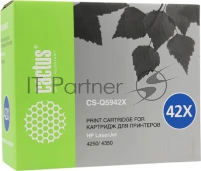 Картридж лазерный Cactus CS-Q5942X черный (20000 стр.) для HP 4250/4350