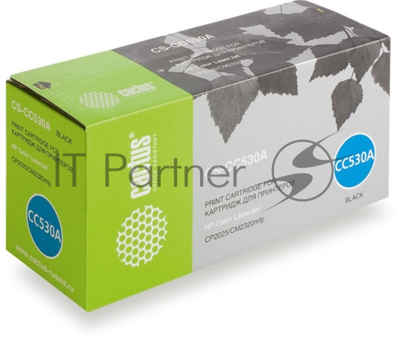 Картридж лазерный Cactus CS-CC530A черный (3500 стр.) для HP Color LaserJet CP2025/CM2320mfp