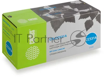 Картридж лазерный Cactus CS-CC531A голубой (2800 стр.) для HP Color LaserJet CP2025/CM2320mfp