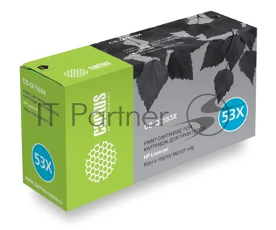 Картридж лазерный Cactus CS-Q7553XS черный (7000 стр.) для HP P2014/P2015/M2727