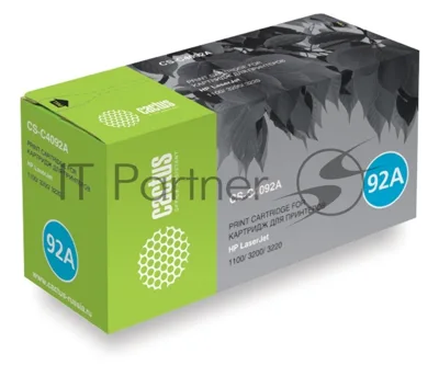 Картридж лазерный Cactus CS-C4092A черный для HP LaserJet 1100/3200/3220 (2500 стр.)