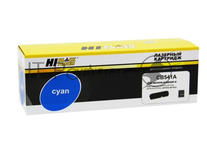 Расходные материалы Hi-Black CB541A/CE321A Картридж для CLJ CM1300/CM1312/CP1210/CP1525/CM1415, CB541A, C, (1400стр.) с чипом, New