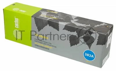 Тонер-картридж Cactus CS-CB382A желтый для HP CLJ MFP CM6030/CM6040;CP6015 (21000 стр.)