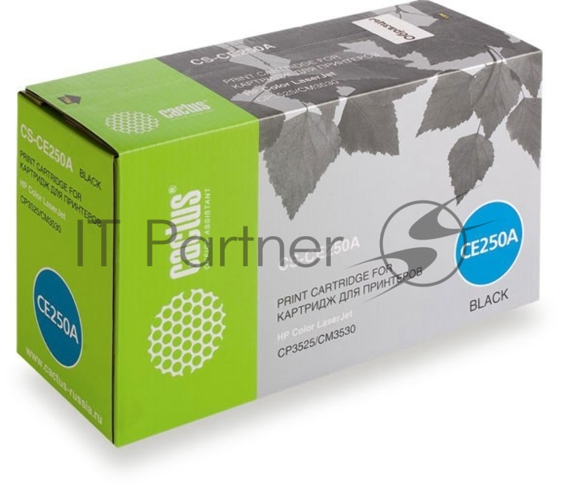 Картридж лазерный Cactus CS-CE250A черный (5000 стр.) для HP Сolor LaserJet CP3525/CM3530