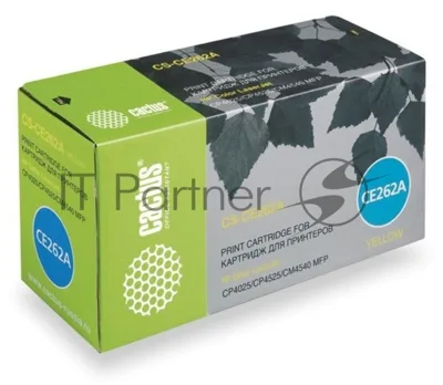 Картридж лазерный Cactus CS-CE262A желтый (11000 стр.) для принтеров HP Сolor LaserJet CP4025/CP4525/CM4540