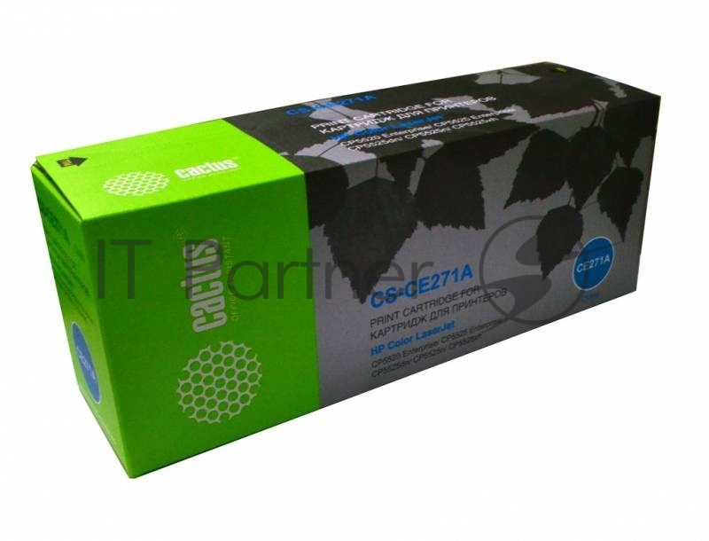 Картридж лазерный Cactus CS-CE271A голубой (15000 стр.) для HP Color LaserJet Enterprise CP5525