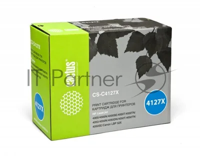 Картридж лазерный Cactus CS-C4127X черный (10000 стр.) для HP LJ 4000/4050