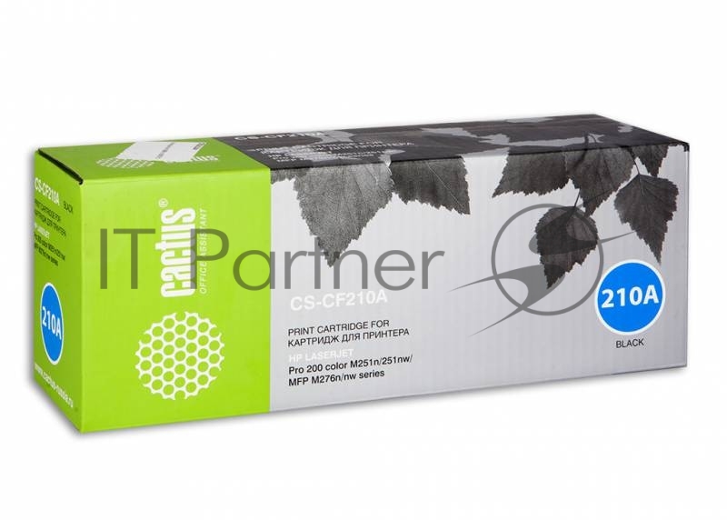 Картридж лазерный Cactus CS-CF210A черный (1600 стр.) для HP LaserJet Pro 200 M251/M276