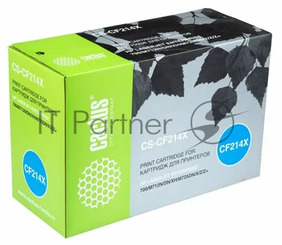Картридж лазерный Cactus CS-CF214X черный (17500 стр.) для HP LaserJet 700/M712