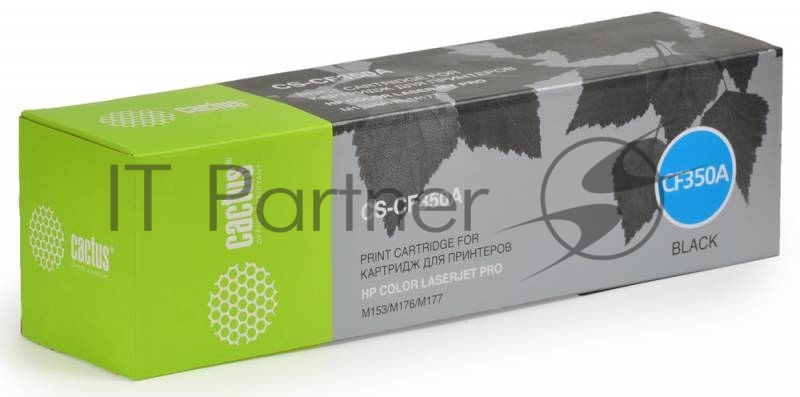 Картридж лазерный Cactus CS-CF350A черный (1300 стр.) для HP M176/M177