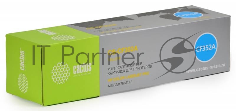 Картридж лазерный Cactus CS-CF352A желтый (1000 стр.) для HP M176/M177