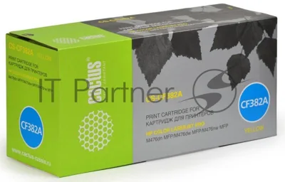Картридж лазерный Cactus CS-CF382A желтый (2700 стр.) для HP LaserJet Pro M476dn, M476nw, M476dw