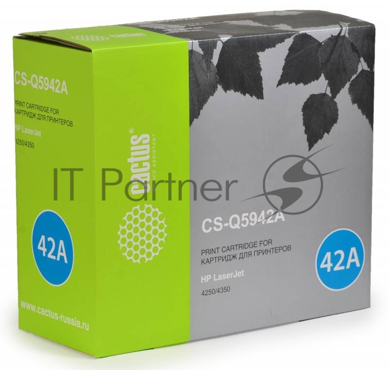 Картридж лазерный Cactus CS-Q5942A черный (10000 стр.) для HP LJ 4250/4350