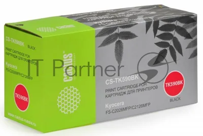 Картридж лазерный Cactus CS-TK590BK черный (7000 стр.) для FS-C2026MFP/C2126MFP/C2526MFP/C2626MFP/C5250DN