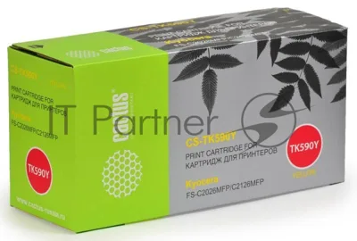 Картридж лазерный Cactus CS-TK590Y желтый (5000 стр.) для Kyocera FS-C2026MFP/C2126MFP/C2526MFP/C2626MFP/C5250DN
