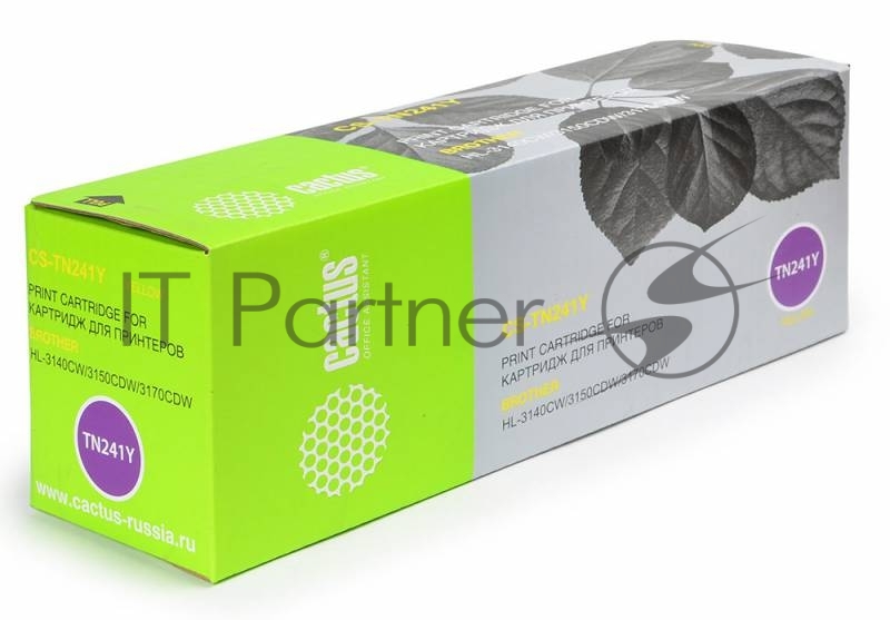 Картридж лазерный Cactus CS-TN241Y желтый (1400 стр.) для Brother HL-3170CDW