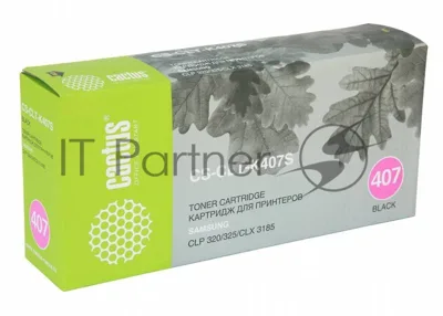 Картридж лазерный Cactus CS-CLT-K407S черный (1500 стр.) для Samsung CLP320/320n/325/CLX3185/3185n/3185fn