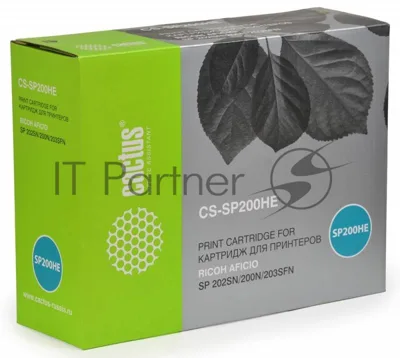 Картридж лазерный Cactus CS-SP200HE черный (2600 стр.) для Ricoh SP 202SN/200N/203SFN