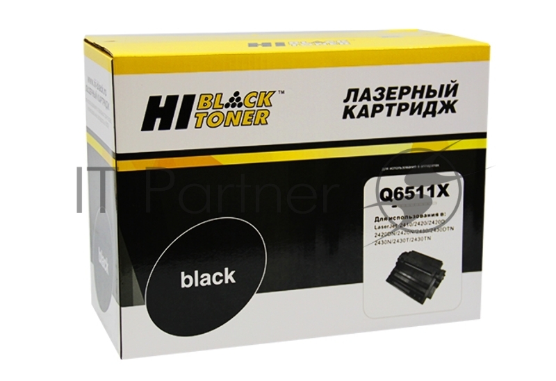 Картридж лазерный для HP LJ 2410/2420/2430 (Hi-Black) Q6511X, 12К