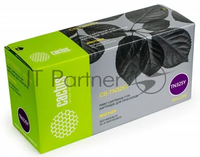 Картридж лазерный Cactus CS-TN325Y желтый (3500 стр.) для Brother DCP 9055/9270; HL 4140/4150/4570