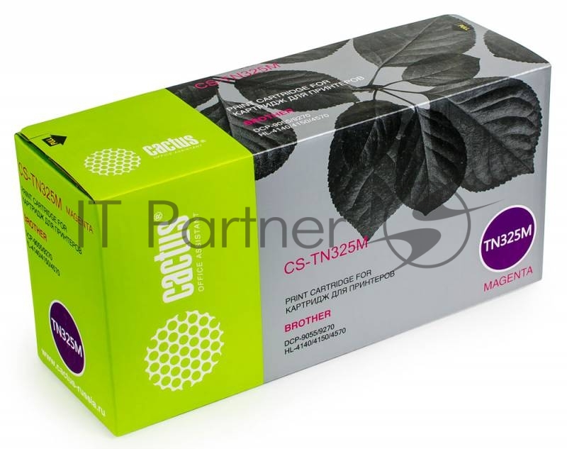 Картридж лазерный Cactus CS-TN325M пурпурный (3500 стр.) для Brother DCP 9055/9270; HL 4140/4150/4570