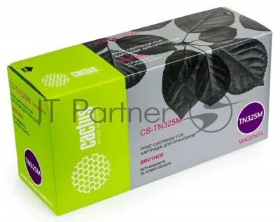 Картридж лазерный Cactus CS-TN325M пурпурный (3500 стр.) для Brother DCP 9055/9270; HL 4140/4150/4570
